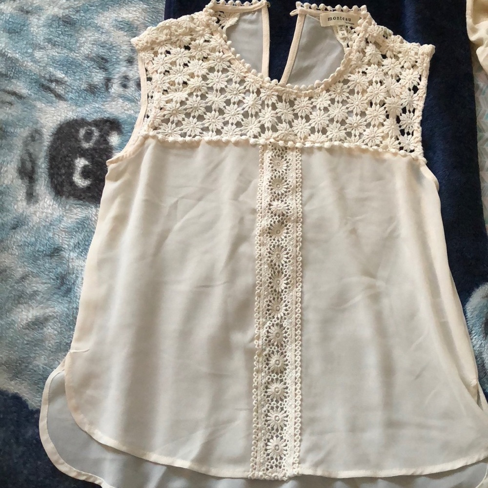 Crochet sheer top